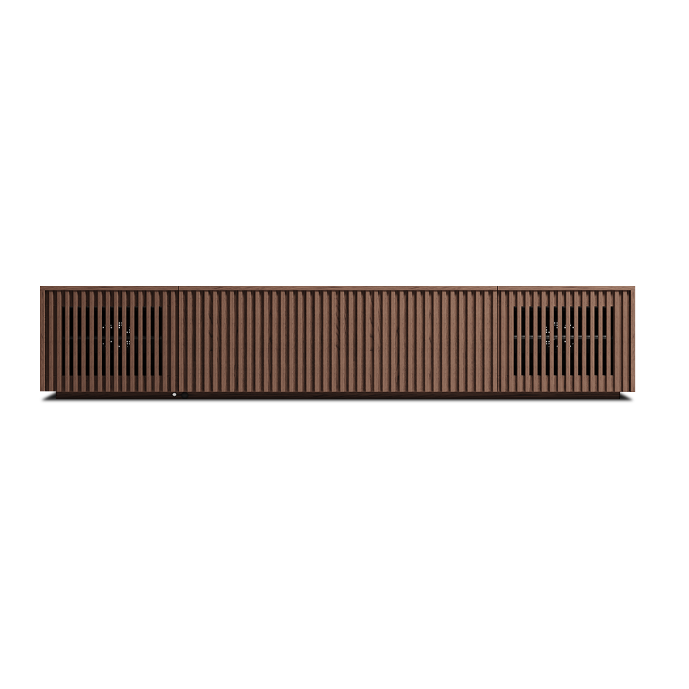 $50 Deposit| 90.5'' Walnut Two-Axis Motorized Media Console for UST Projector CSUC101