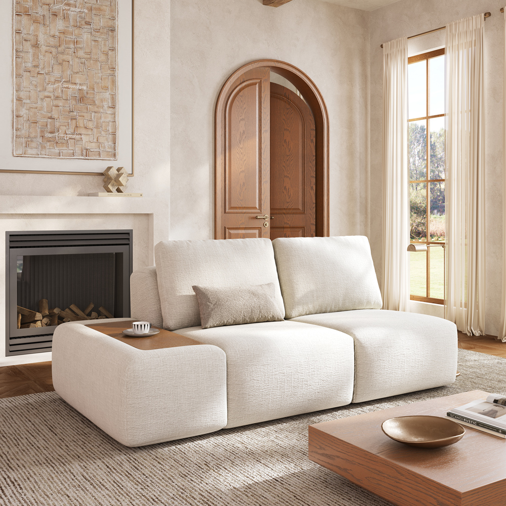 Armrest Modular Sofa with Multi-Functional